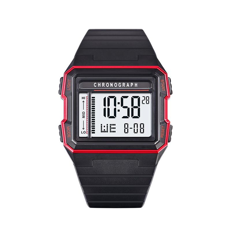 UTHAI CA07 Men's Square Electric Watch Sports Running Time 50ATM Swimming Waterproof LED Fall resistant Male Student Clock