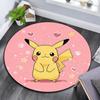 Pikachu,Round Area Rug,Carpet Rug for Living Room Bedroom Sofa Playroom Decor,Non-slip Floor Mat