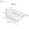 Stainless Steel Spareribs Grill Holder - 4-Rib Capacity Roasting Rack, Heavy-Duty Rib Holder for Gas & Charcoal Grills, BBQ Rib Roasting Accessory for