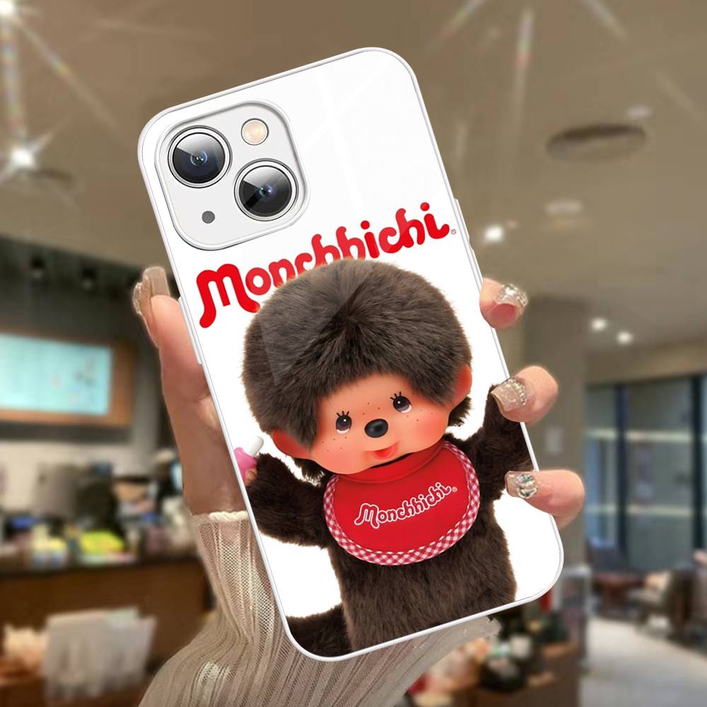 Cute M-monchhichis-s Tempered Glass For Iphone 14 13 12 11 Pro Mini XS MAX 14Plus X XS XR Cover