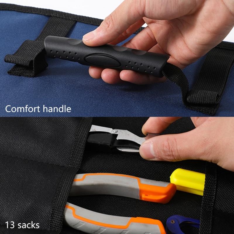 Svinovací taška na nářadí Organizér na nářadí se zipy Přenosné pouzdro na nářadí Oxfordská tkanina pro mechanika elektrikáře kutila