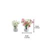 Mini Auto Air Outlet Dekoration Ornamente Babysbreath Jasmin Vase Glas Micro Landschaft Innen Konsole