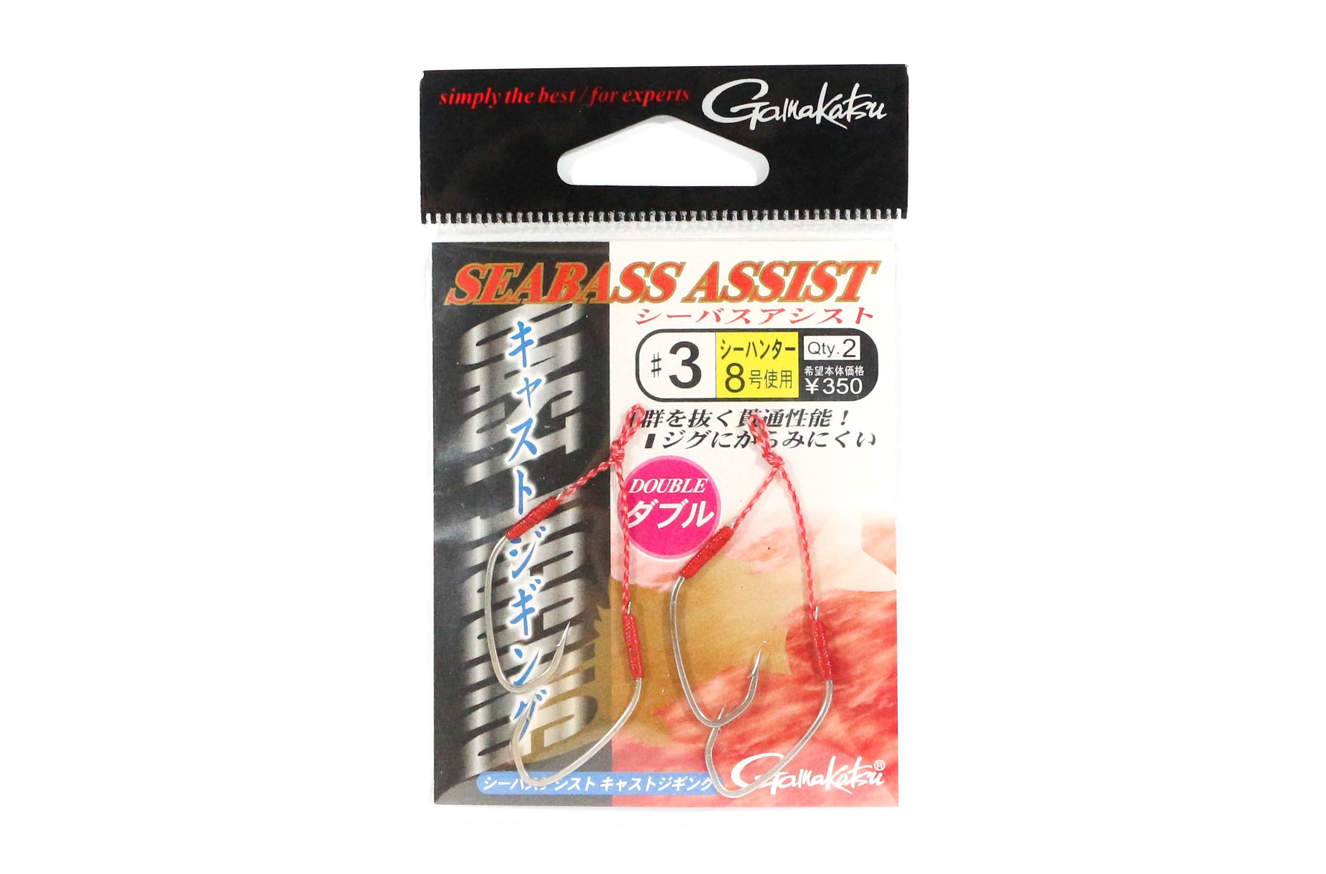 

Gamakatsu 68050 Seabass Assist Заброс Джиггинг Двойной крючок Размер 3 (3580)