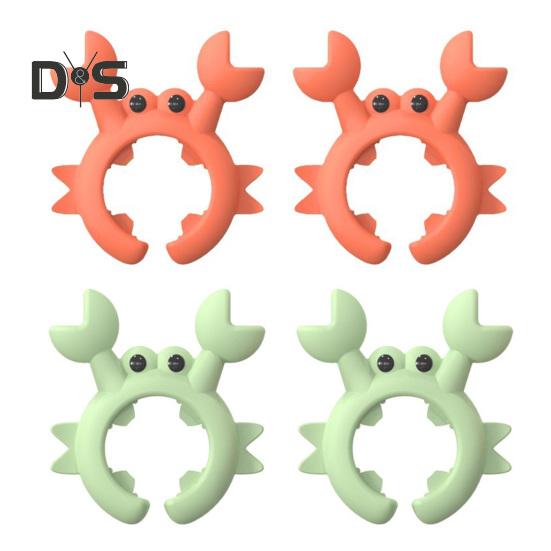 

Креативная подставка для лопаток в форме краба, 4 шт., держатель для столовых приборов из пищевого термостойкого силикона без содержания бисфенола А, устойчивый к ожогам разноцветный