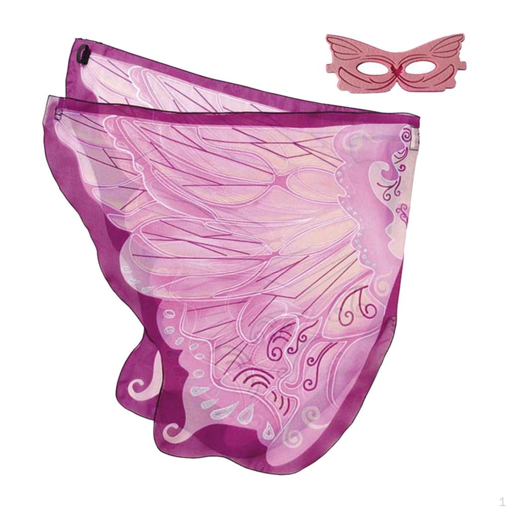 Butterfly Fairy Wing Cape Costume Photo Prop Cherub Elf Accessory Dress up Shawl for Festival