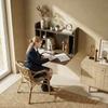 Wall-Mounted Desk, Computer Table, Fold-Down Shelf with Storage, 77 x 20 x 51 cm