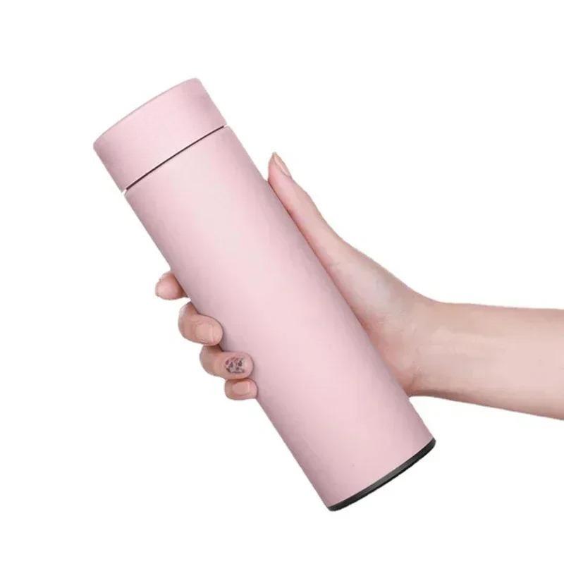 500ml Stainless Steel Thermos Bottle with Digital Temperature Display LED Intelligent Temperature Measurement Cup Vacuum Flask