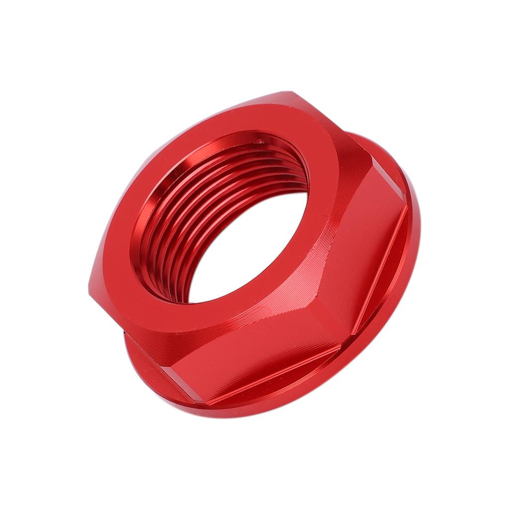 Motorcycle Rear Wheel Axle Nut M22x1.5 Aluminum Replacement for Kawasaki KX125 2003‑2008Red