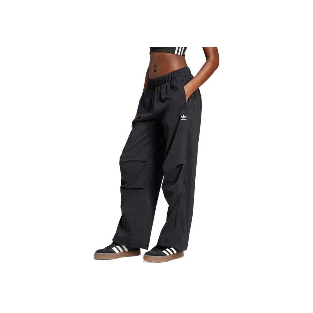 Adidas Womens Essentials Ripstop Parachute Pants Black Women Streetwear JD0785
