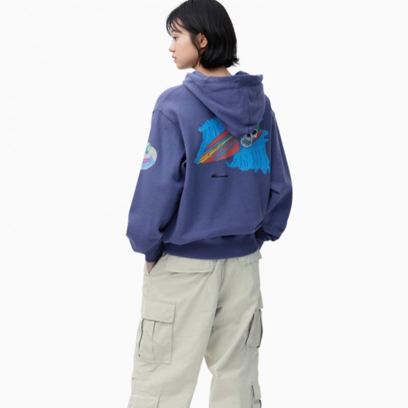 ThIs Is Never That Skull Surfing Hoodie Purple Blue