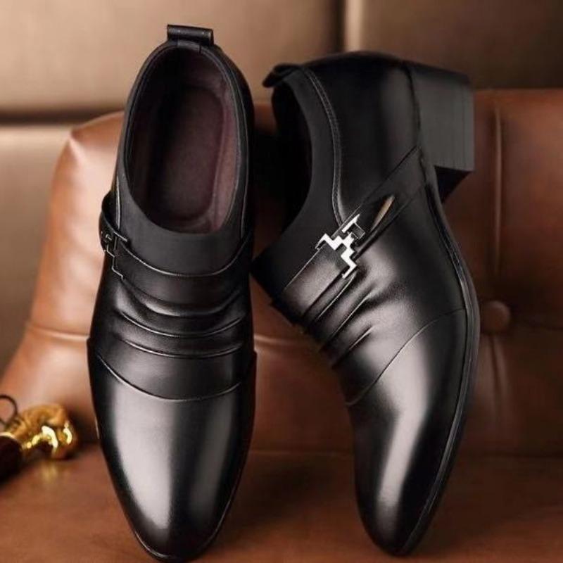 Chaussures en cuir pour hommes Business Décontracté Vêtements formels Chaussures pour jeunes hommes britanniques