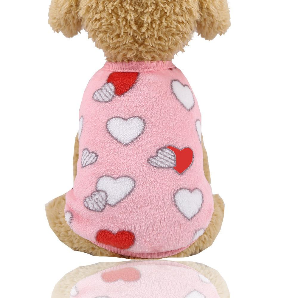 Flannel Warm Teacup Dog Milk Dog Dog Cat Teddy Clothes Vest Pet Supplies
