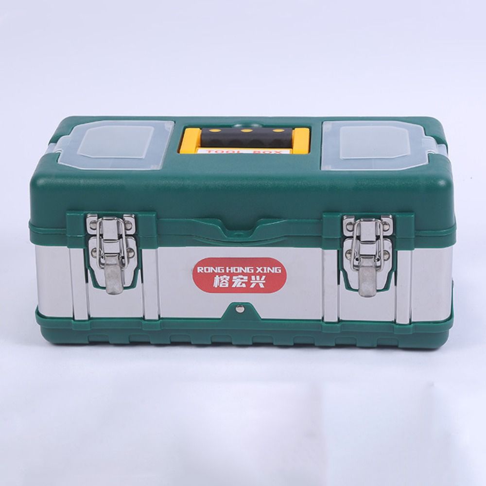 Mâner Cutie de scule din oțel inoxidabil Capacitate mare Cutie de depozitare la bord Geantă de transport pentru scule Cameră de reparații