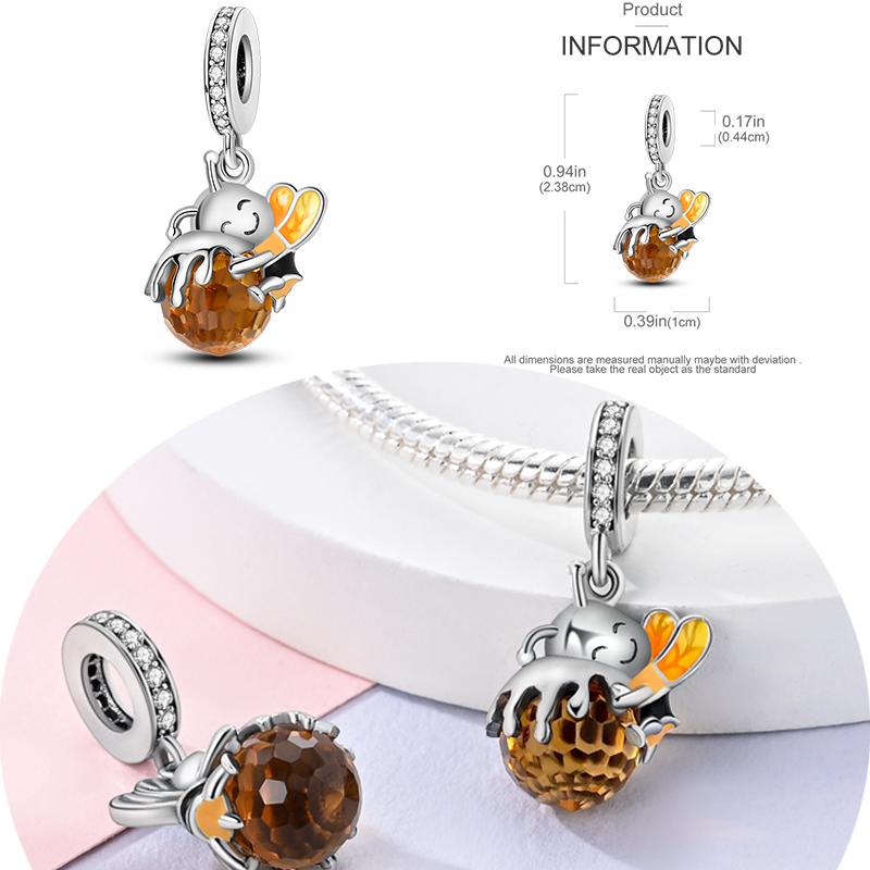 Newest Copper Stunning Charms Beads Cute Pets Dangle Luminous Dog Pendant Fit Original Bracelet Diy Jewelry