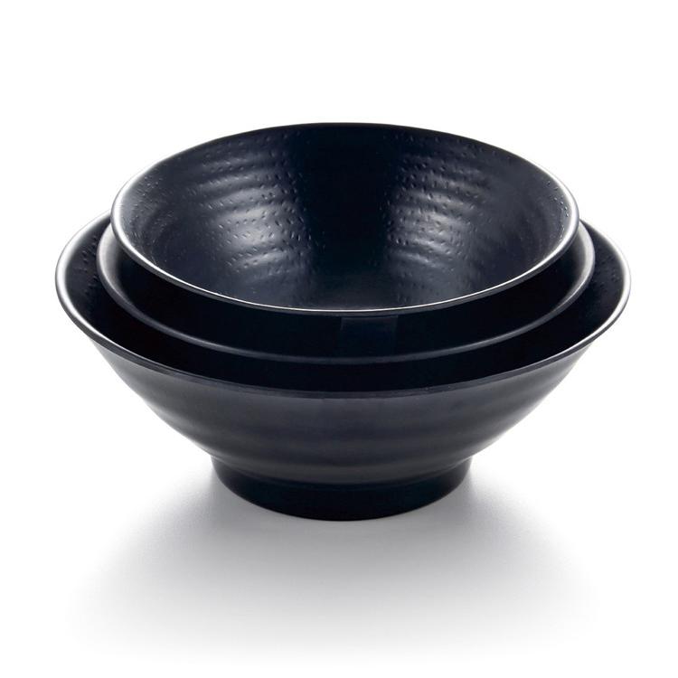 100% Matte Black Melamine Unbreakable Bowl Restaurant Japanese Ramen Salad Oval Bowls 6 7 8 Inch 7 Inch чёрный