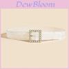 Style Pearl Buckle Lace Waist Belt For Women Casual Dress Accessories