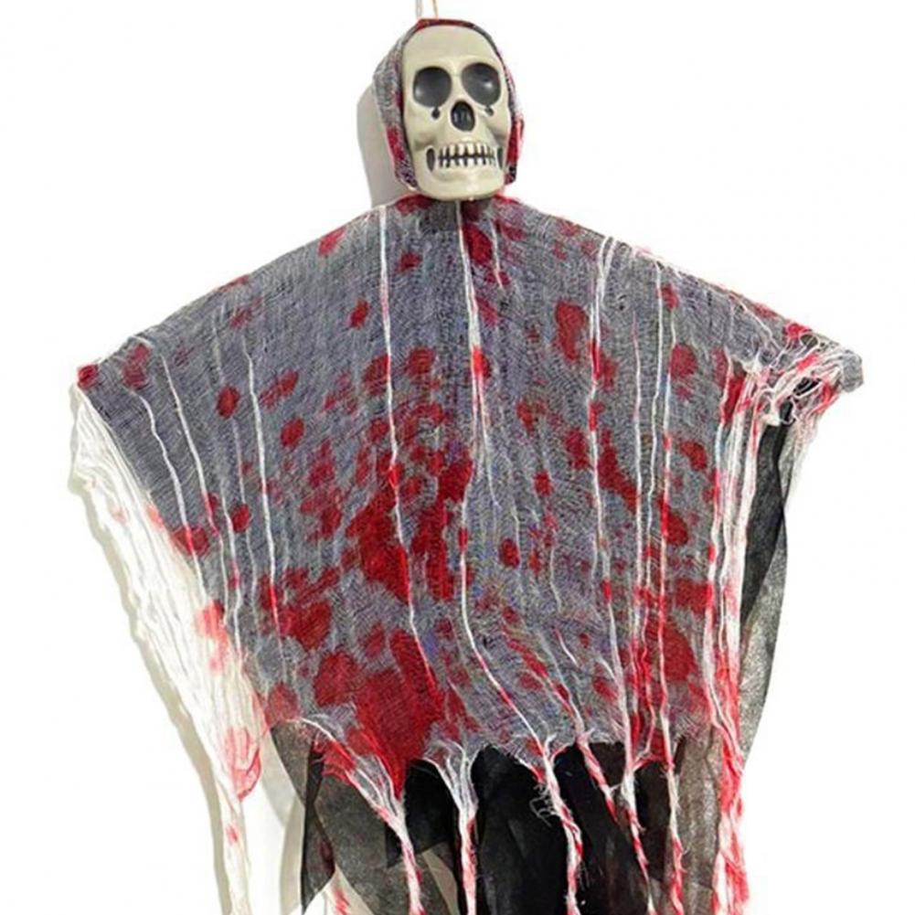Halloween Hängende Geisterstatue Dekorative Fliegende Schädel Hängende Geister Requisiten für Hof Horrorhaus Eingang Dekoration