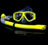 SBART Tempered Glass Diving Mask & Full Dry Snorkel Set