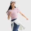 Li-Ning Fitness Series Simple Solid Color Round Neck Pullover Short Sleeve T-Shirt Women Tops Nude-Pink ATSV510-2