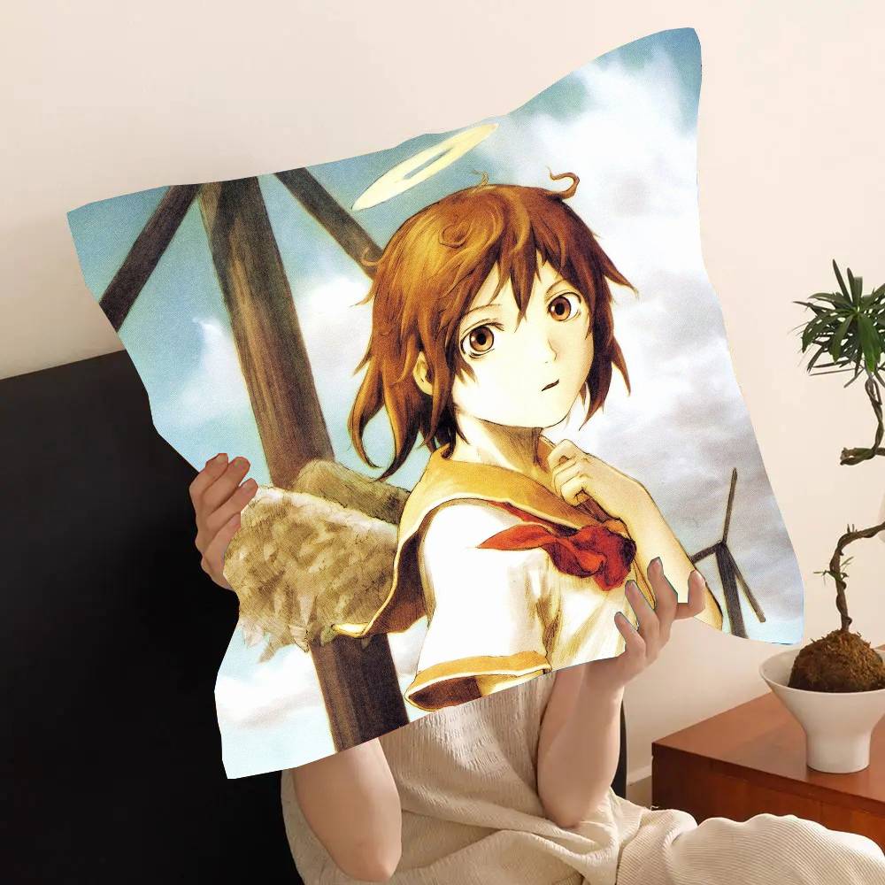 Anime Haibane R-Renmei Pillow Case Fashion Square Pillowcase Bedroom Sofa Room Ins Decoration Leisure