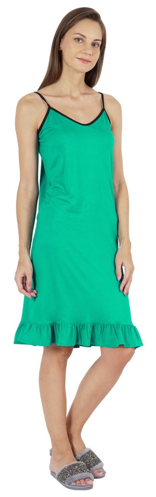 Inkmeso Solid Women  s Spaghetti Strap Nightwear Sleeveless Chemise