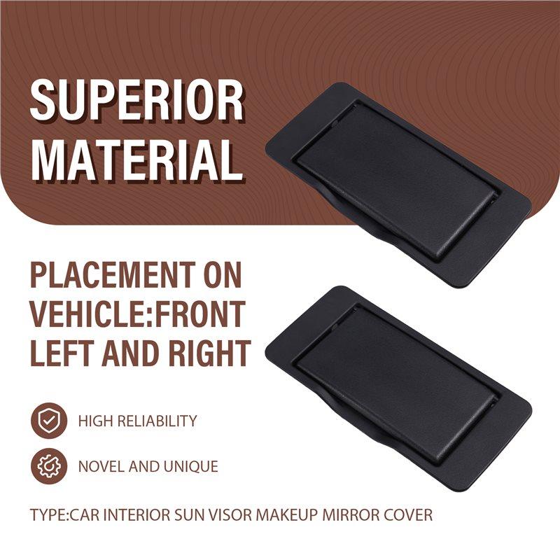 1Pair Car Sun Visor Makeup Mirror Cover A2518100310 A2518100410 For R-Class W251 2006-2008 ML GL W164 A