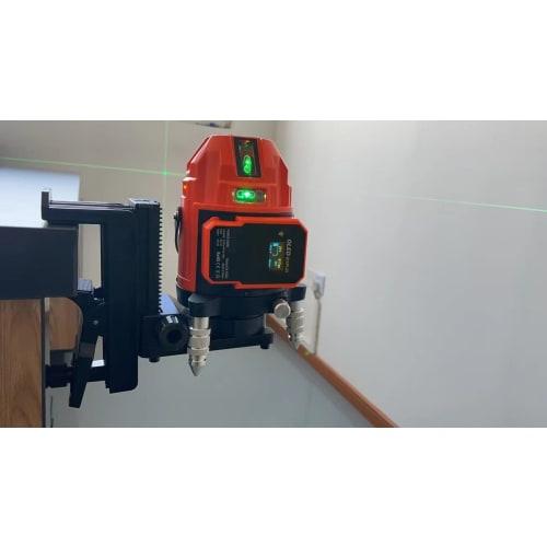 Danpon Magnetic Clamp Wall Bracket for Laser Levels, Lightweight Ceiling Holder with Magnet, Adjustable Height, 360 Rotation and Fine Adjustment, Fix