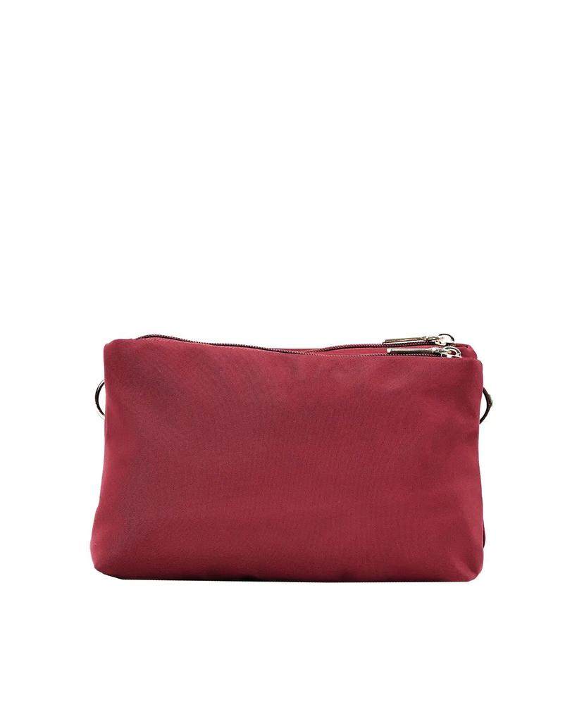Rosella Sports Bag with Cosmetic Bag Function Dark Red