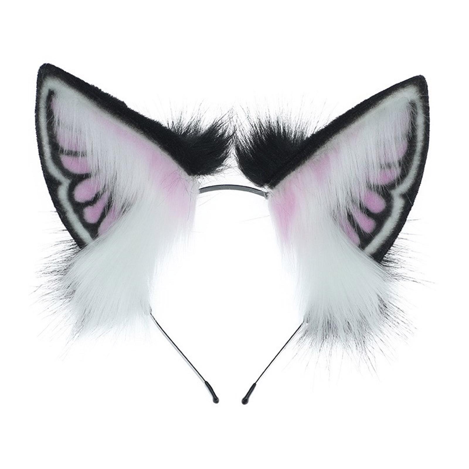 

Обруч для волос в стиле Лолиты, ободок для волос с лисьими ушками, гибкая повязка на голову, женский обруч для вечеринки, субкультурный головной убор