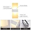 Modern LED Wall Lighting Up Down Cube Indoor Outdoor Bedroom Sconce Lamp Fixture