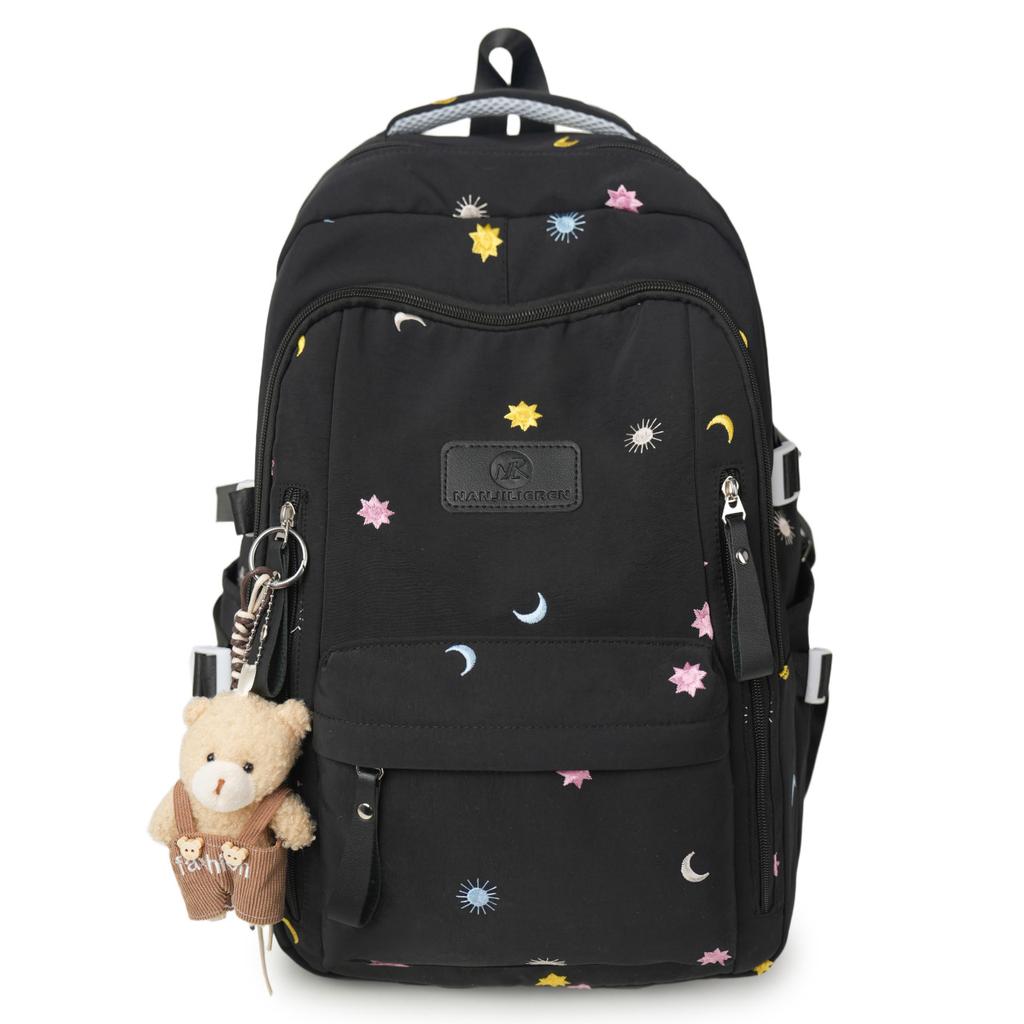 New Forest Series Large Capacity Backpack for Junior and Senior High School Students Lightweight Women's Backpack Simple and Versatile Campus Backpack