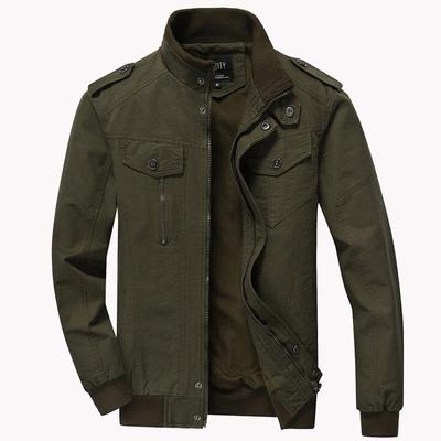 Nová podzimní bavlněná pánská bunda Military Tooling Plus-size Casual Coat