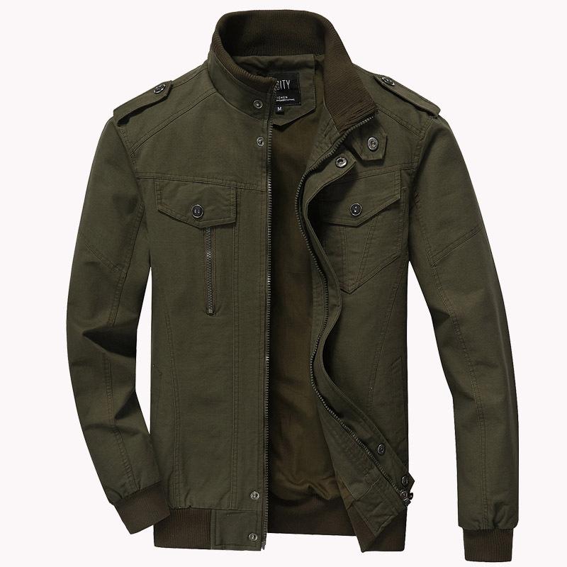 

Новая осенняя хлопковая мужская куртка Military Tooling Plus-size Casual Coat M