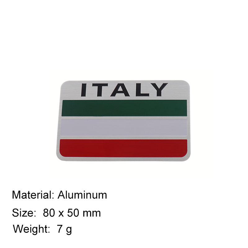 Premium Italy Italian National Flag for Laptop Wall SUV Off Road car Engine Hood Fender trunk Tail Rear Decal Emblem Badge Sticker