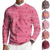 Men's Round Neck Long Sleeve Ribbed Knit Pullover