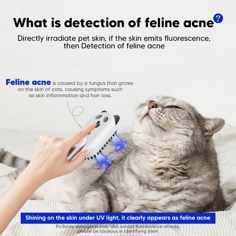 4-in-1 UV Steam Water Brush Dog Electric Spray Comb UV Lamp Sterilize Grooming Massage Dog Grooming Supplies Pet Accessories