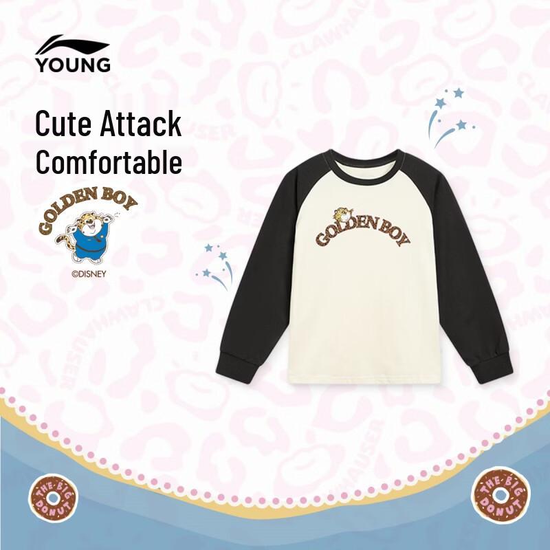 Li-Ning Disney Collaboration Kids  Cotton Long-Sleeve T-Shirt 160