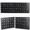 Keyboard Sticker Spanish Waterproof Black Background for 10in To 17in Laptop Notebook Desktop Computer