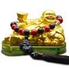 Car Decoration Perfume Seat Maitreya Buddha Statue Desktop Ornaments Exquisite Resin Crafts Home Fengshui Decor Accessories