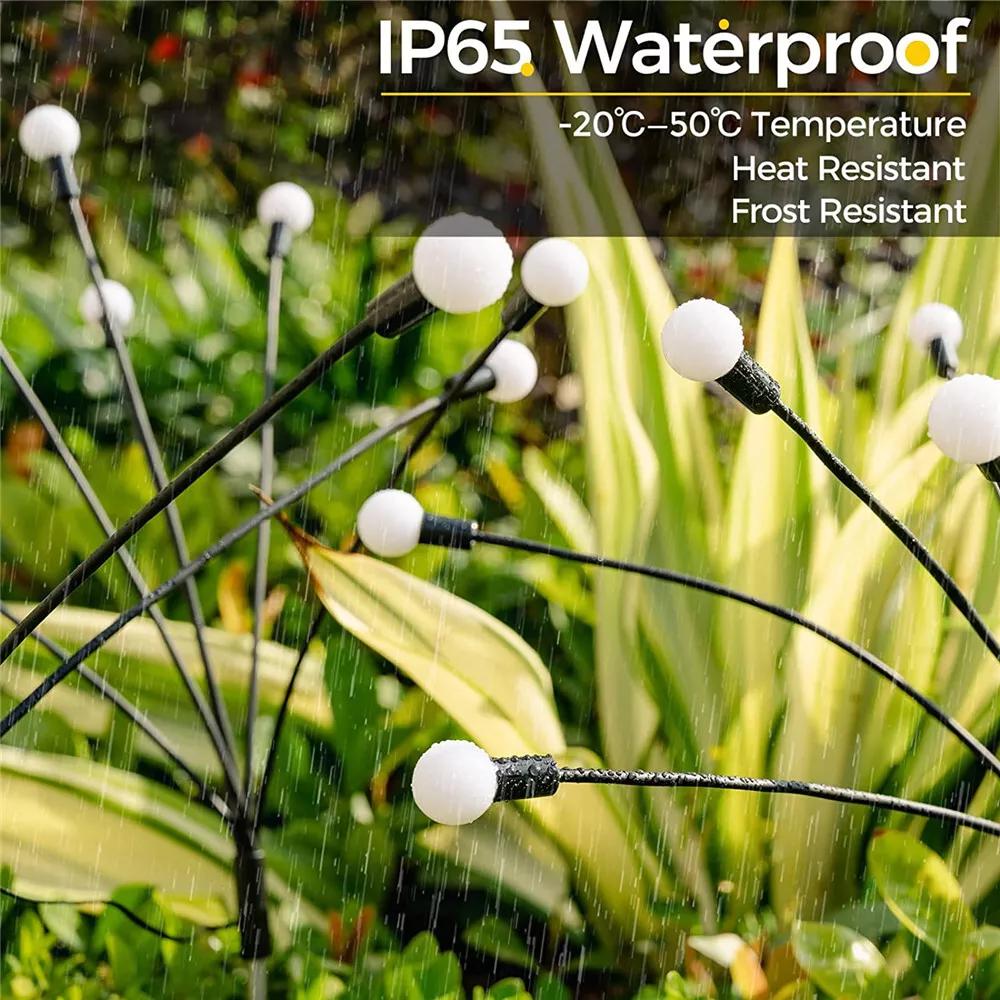 Solar Outdoor Lights Firefly Lights Courtyard Lights Villa Atmosphere Lights Garden Decoration Lights Waterproof Lawn Lights