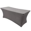 Table Cover Solid Color Stretchable Polyester Banquet Events Desk Cloth for Wedding