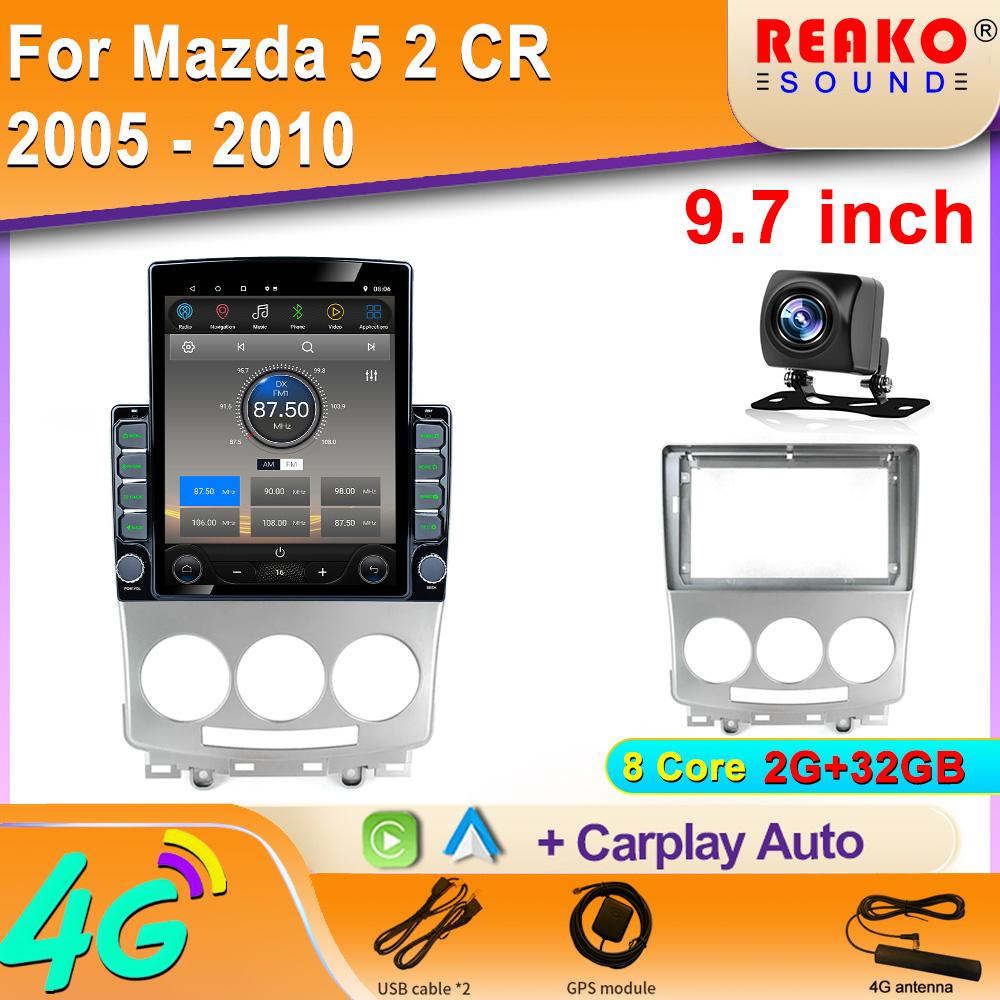

9,7-дюймовый вертикальный экран Tesla Android автомобильное радио для Mazda 5 2005-2010 GPS навигация стерео мультимедиа видеоплеер головное устройство 8 core 2GB+32GB