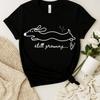 Funny Dachshund T Shirt Still Growing Dog Mom Minimalist Design Vintage Unisex Homme Top For Everyday Wear Graphic Soft
