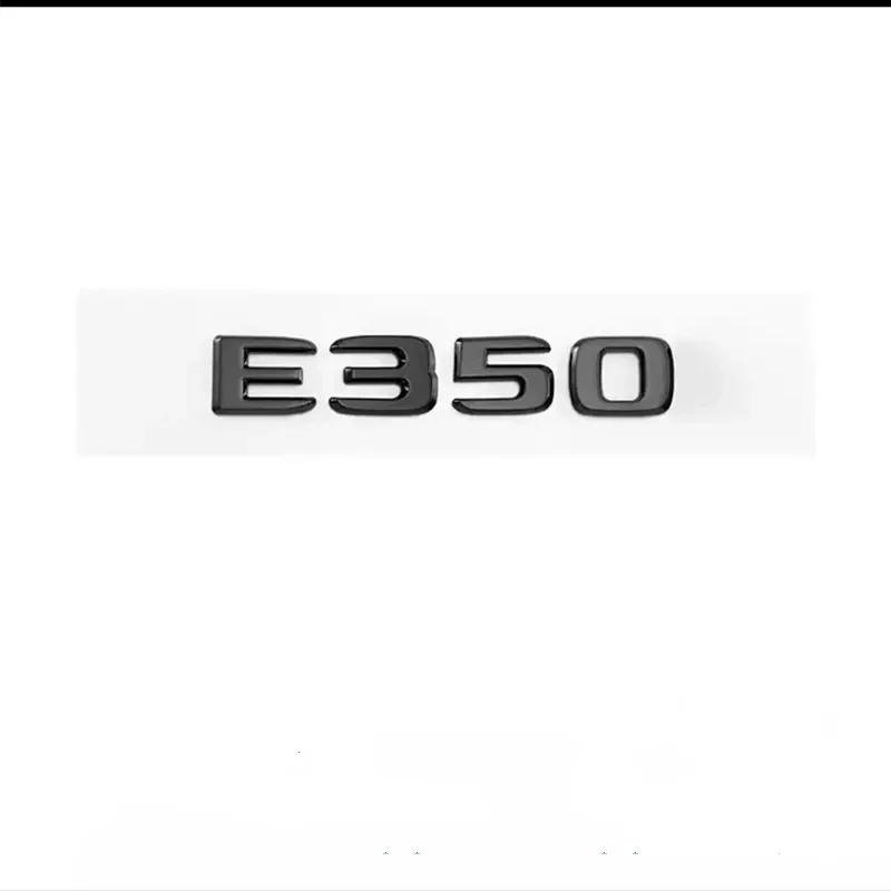 Letters E200 E260 E300 E400 E220d E350e E300de 4Matic ABS Emblem For Mercedes Benz W213 W222 W221 W177 Car Trunk Logo Sticker