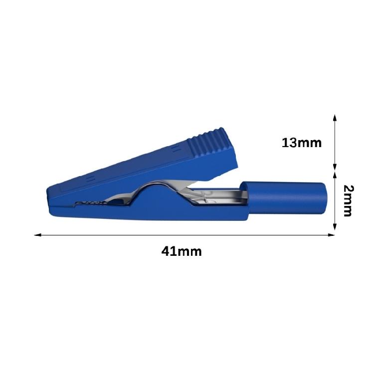 2mm 10A Insulated Alligator Clip Premium Copper Construction Secure Electrical Testing Clamps for Engineers