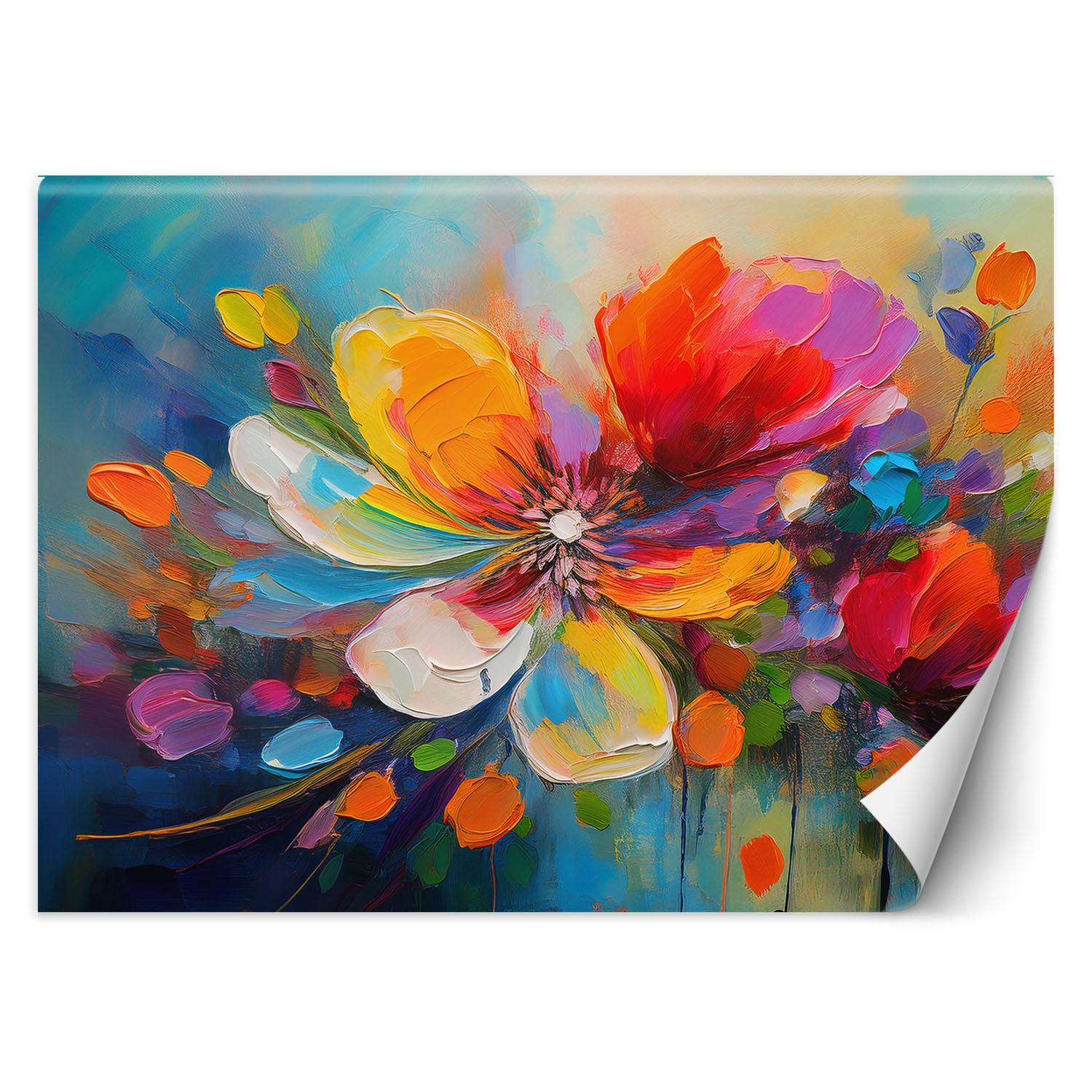 Fond d'écran Fleur colorée 100x70 multicolore
