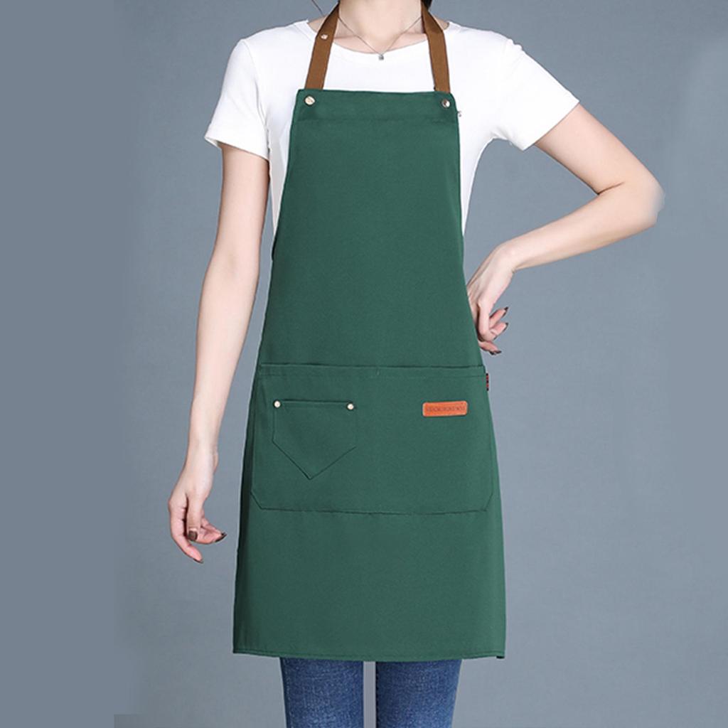 Water-Repellent Cooking Apron with Custom Print for Adults