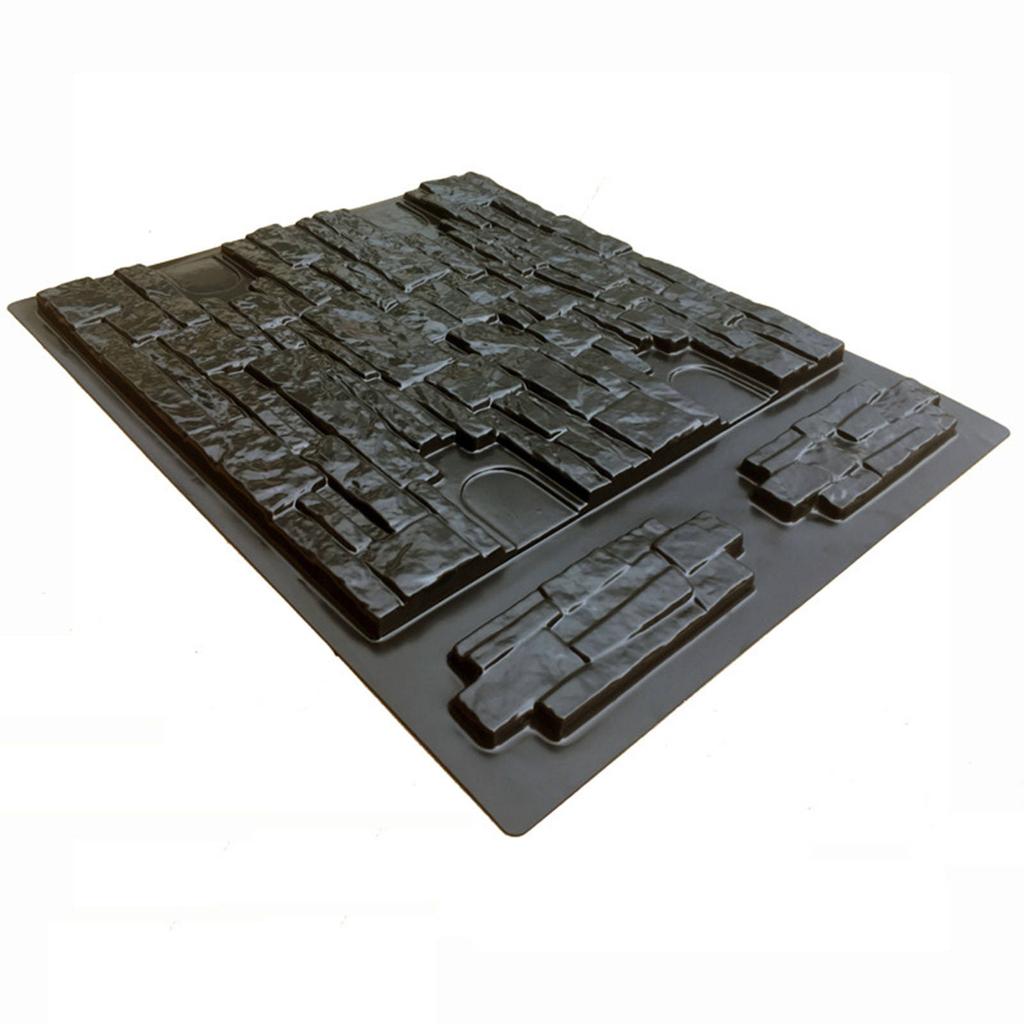 3D Muur Betonnen Vormen Steen Vorm Vorm DIY ABS Plastic Cement Gips Tegels