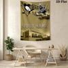 Name Custom Pittsburgh Penguins Wall Tapestry Aesthetic Wall Hanging Printed Fabric Blanket Decorative Tapestries for Bedroom Living Room Home Decor