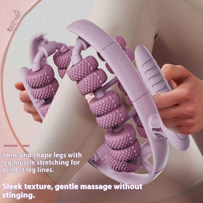 28 wheels leg ring leg clamping roller calf muscles relax beautiful legs massage thin legs yoga ring leg clamping device